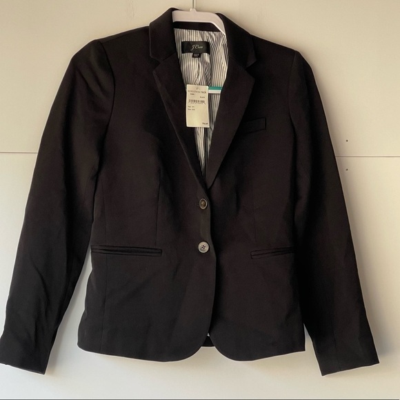 J. Crew Women's Black Blazer Jacket Coat, Sz XXS - Picture 7 of 13